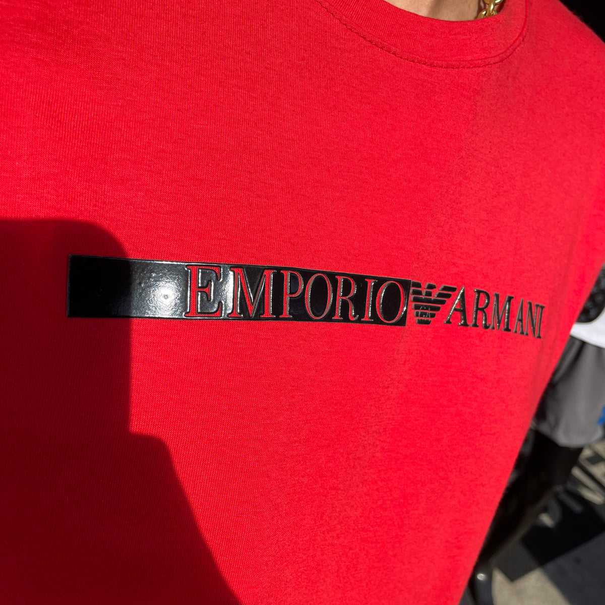 Camiseta Premium Empório Armani Estampa Emborrachada