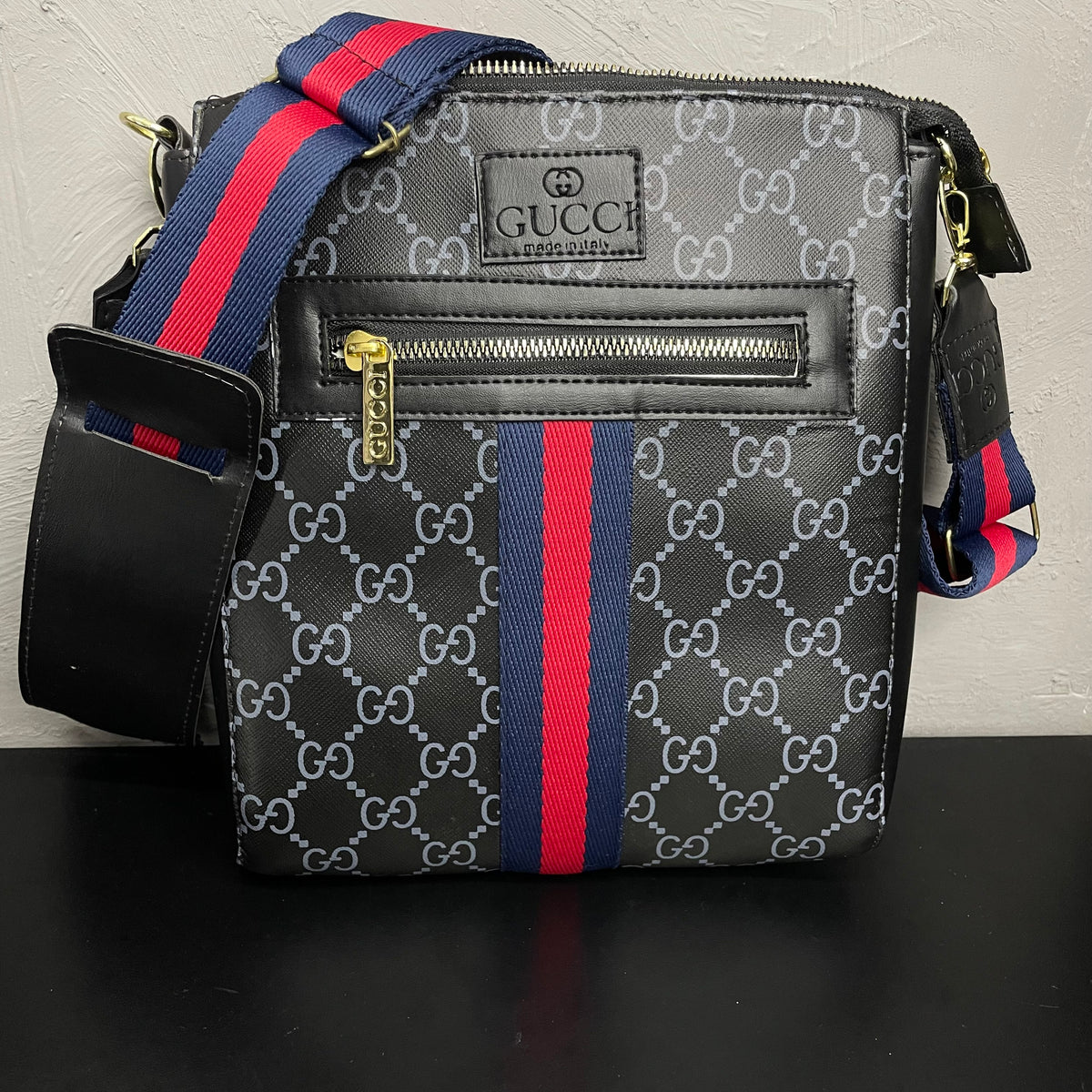 Shoulder Bag Importada Gucci Premium Estampada Faixa Azul/Vermelha