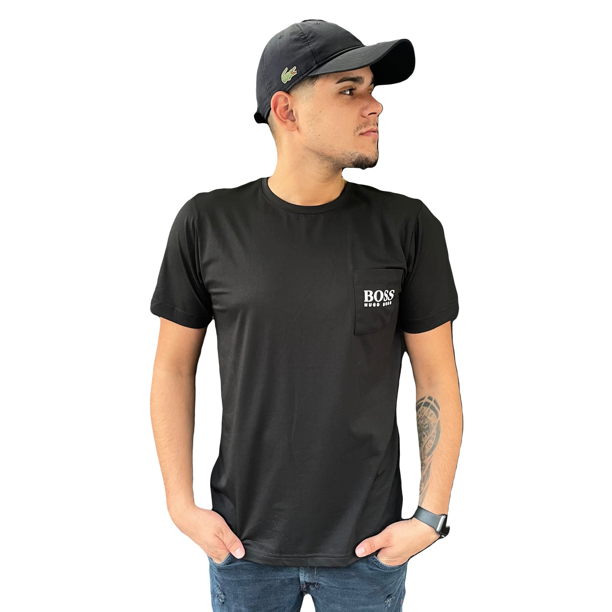 Camiseta Premium Boss Bolso Peitoral Direito