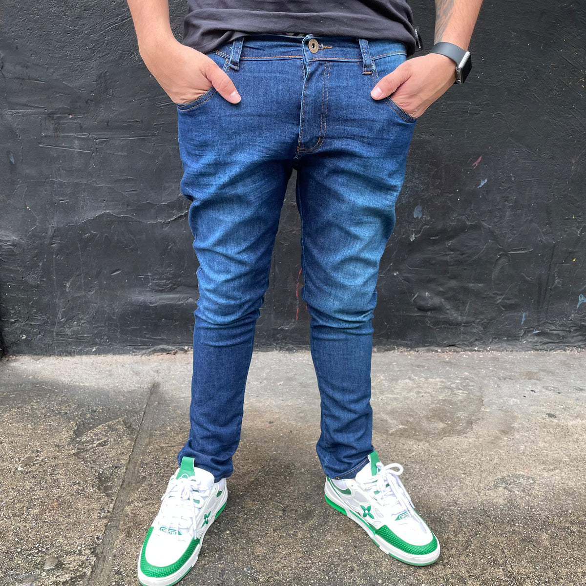 Calça Jeans Básica Lacoste Blue