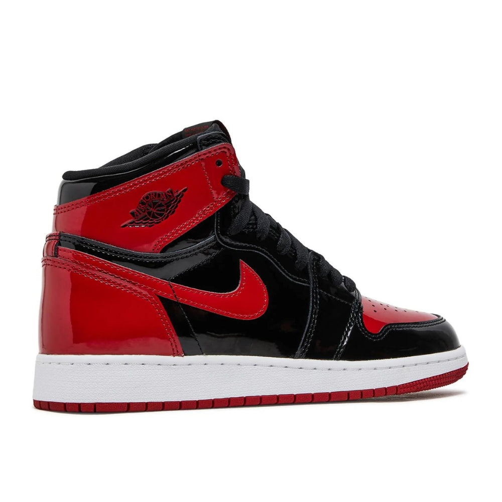 Nike Air Jordan Retro 1 High Preto/Vermelho Brilhante "PATENT BRED"