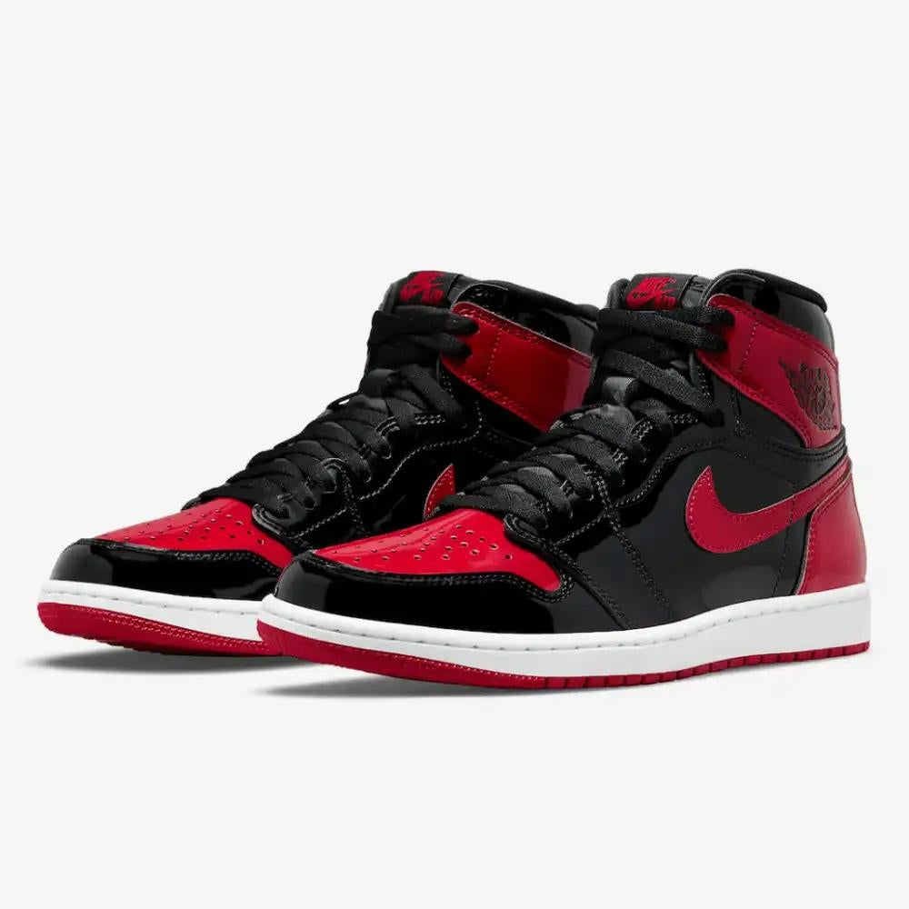 Nike Air Jordan Retro 1 High Preto/Vermelho Brilhante "PATENT BRED"